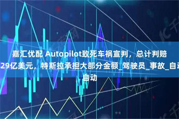 嘉汇优配 Autopilot致死车祸宣判，总计判赔329亿美元，特斯拉承担大部分金额_驾驶员_事故_自动